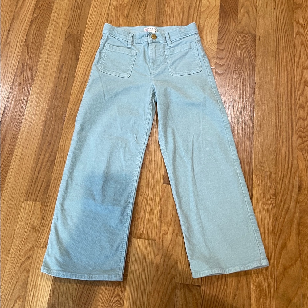 Crewcuts Mint Corduroy Trousers